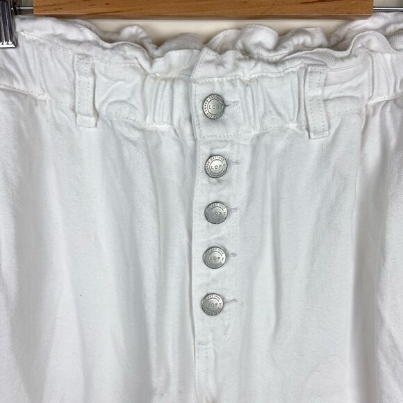 Loft White Paper Bag Slim Pants - Picture 5 of 9